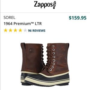 LIKE NEW SOREL 1964 Premium LTR snow boot Size 8W